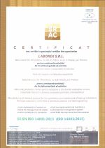 Certificat SRAC ISO14001