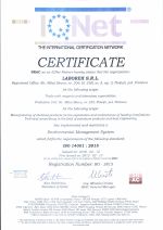 Certificat SRAC ISO14001