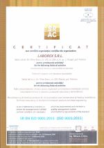 Certificat SRAC ISO9001