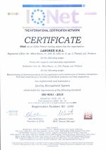 Certificat IQNet ISO9001