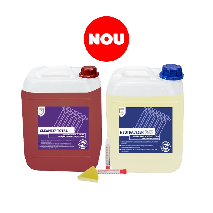 PACK 5 - CLEANEX TOTAL - Dezincrustant acid pentru curatari grele