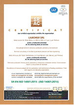 Certificat SRAC ISO14001