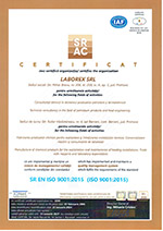 Certificat SRAC ISO9001