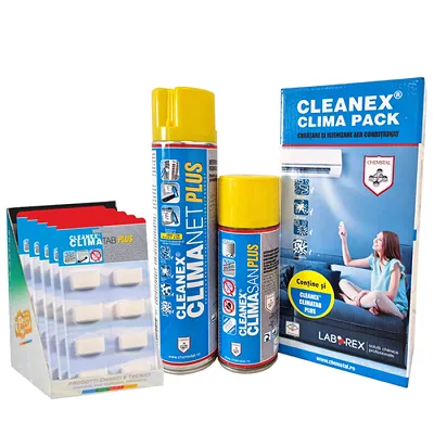 <b>CLEANEX CLIMA PACK PLUS</b><br> - Pachet pentru curatarea si igienizarea aparatelor de aer conditionat