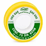 <b>P.T.F.E. BAND DIN GAS</b> <br>- pentru etansarea filetelor din instalatiile de gaz