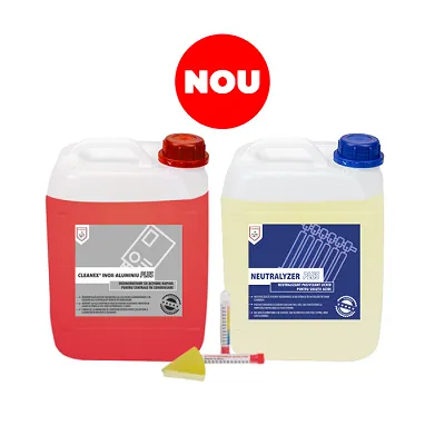<b>PACK 5 - CLEANEX INOX-AL PLUS</b><br> - Dezincrustant cu actiune rapida pentru centrale termice in condensare