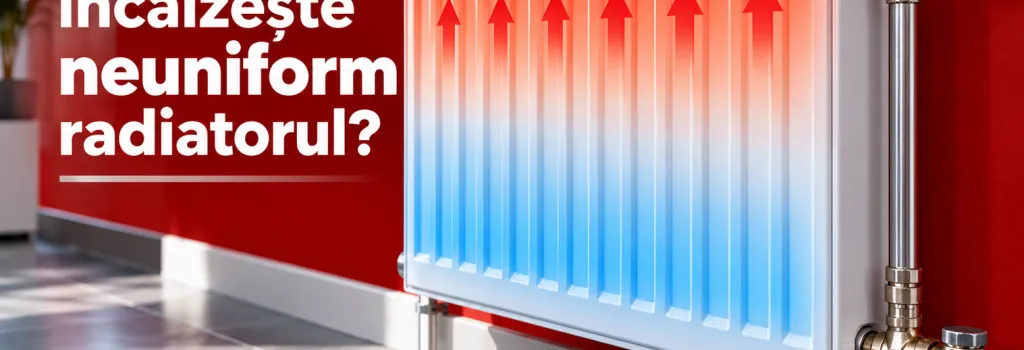 Radiatorul se încălzește neuniform? Cauze și soluții